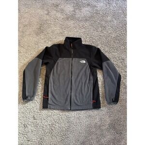 The North Face Men's Soft Shell Jacket F11 Black Grey‎ Size Small